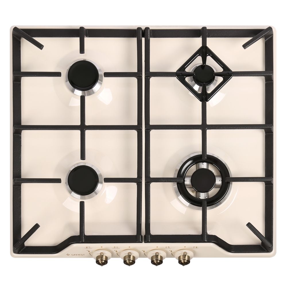GEFEST  варочная панель газовая    ПВГ 1212-02 К55  крем,антич.брн.,классик