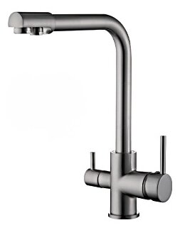 смеситель кухонный + фильтр   R 43053-5 сатин          *10          