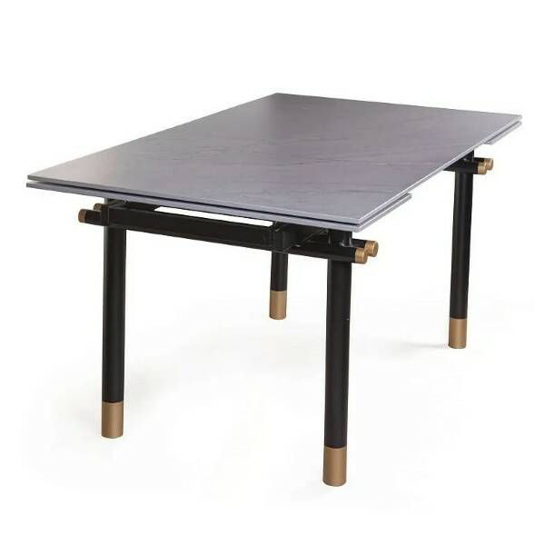 Стол обеденный   TRUMP DT-876   (столеш.керам.2JY9182503 Kashigi Grey 160см)