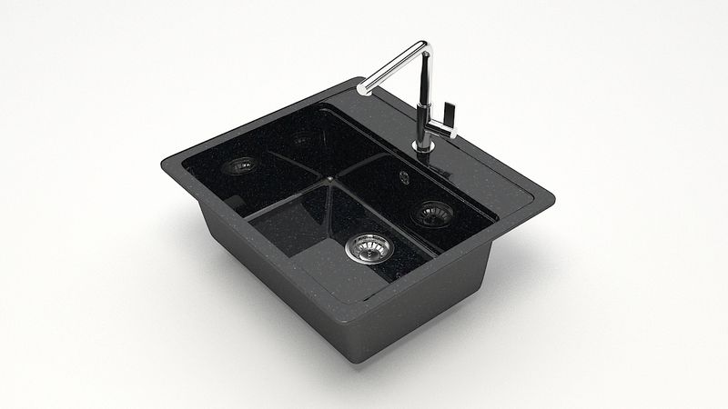 MARR BERGG lab   мойка для кухни глян.   Джекки Z9     1чаша, 570*505   (без сифона)