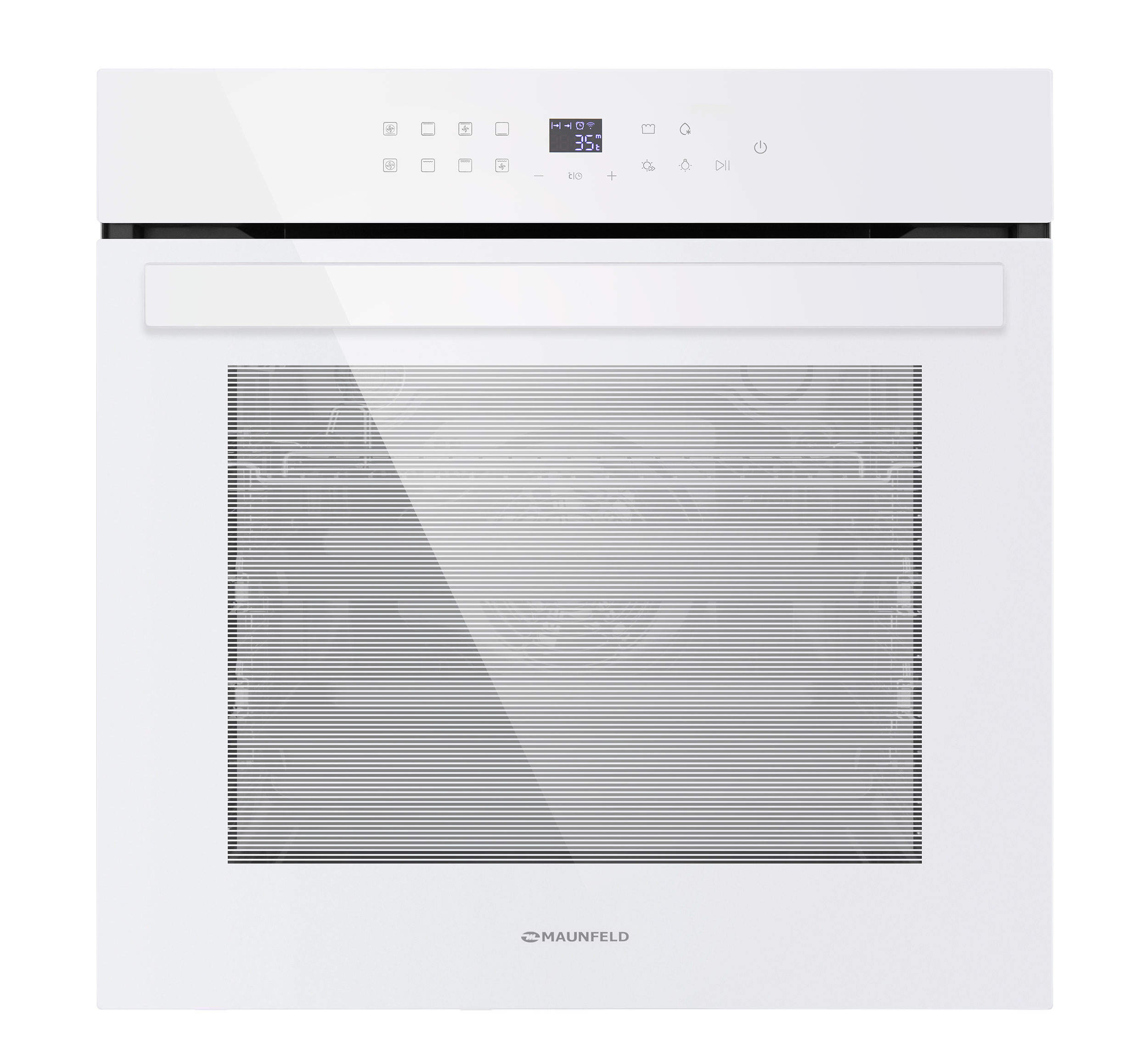 MAUNFELD  духовка электрическая    EOEН. 7611 SCW    белая.,стекло  _