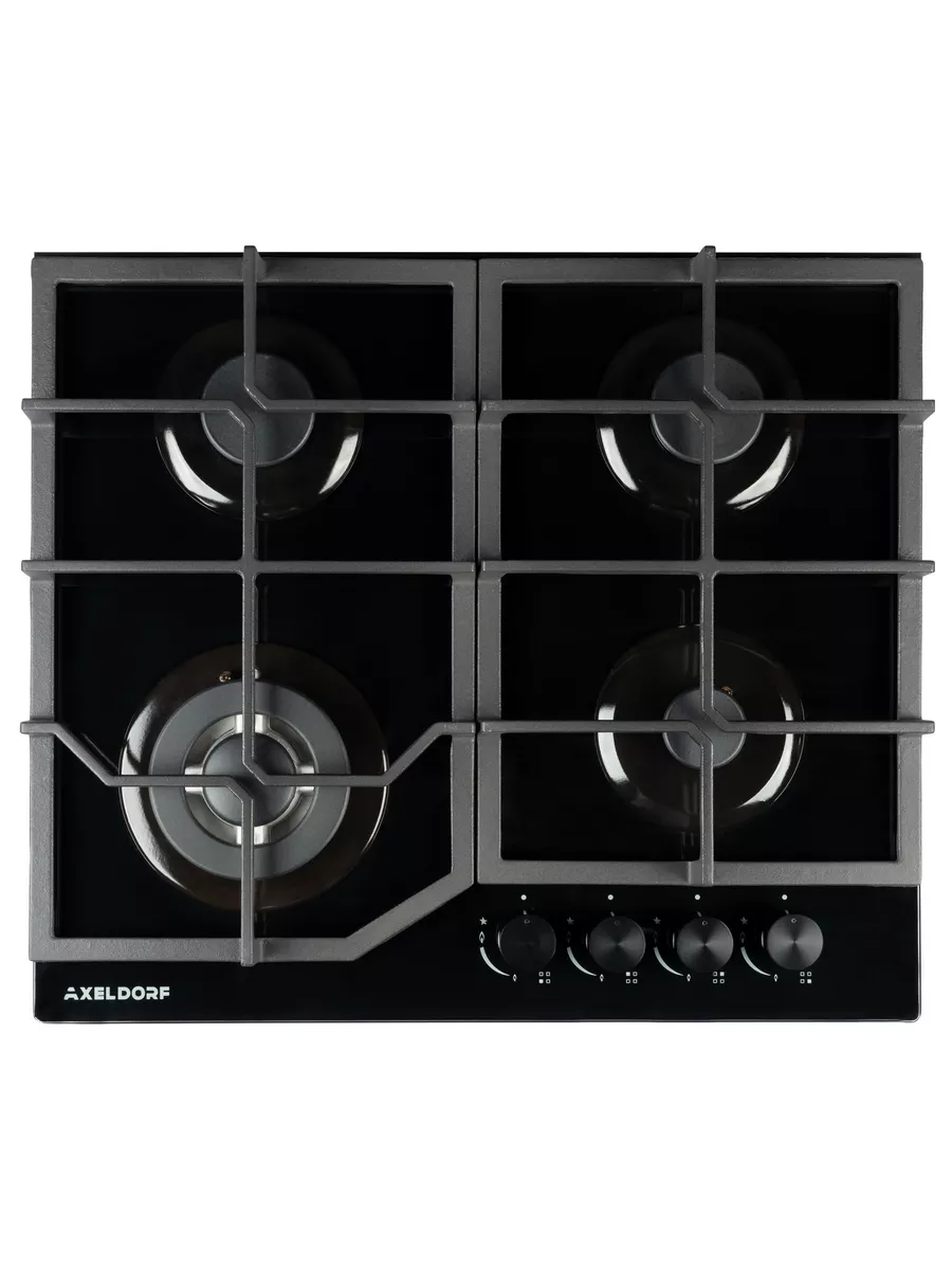 AXELDORF  панель газовая стекло черн/черн   GH-0602-2 BLACK LUXE 