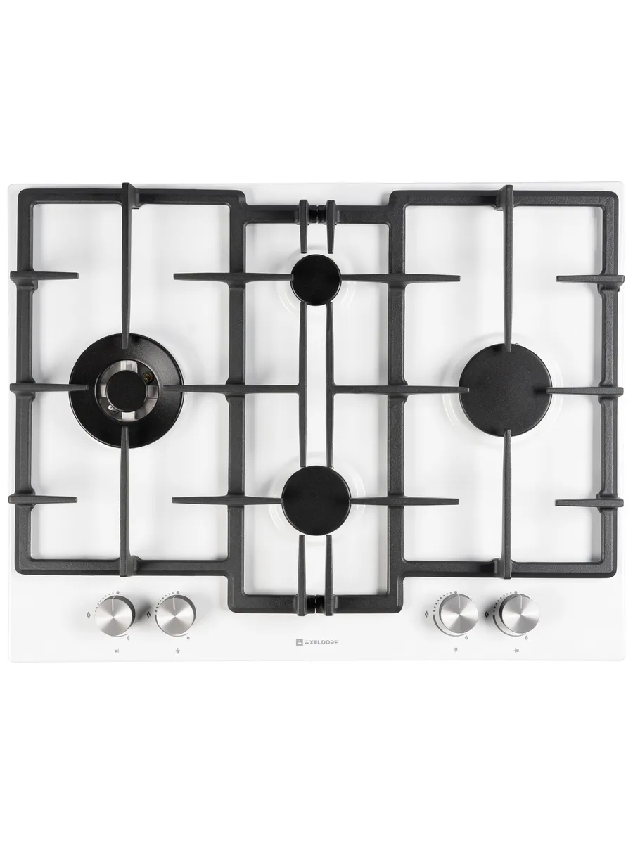 AXELDORF  панель газовая эмаль бел/хром,ромб   GH-0617-3 WHITE LUXE  _