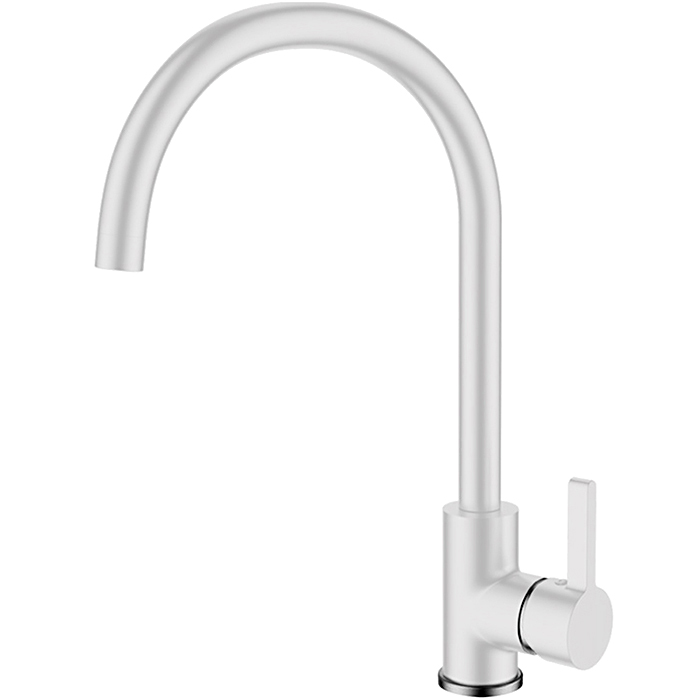 LEDEME   смеситель д\кухни  L 4299 W  белый   /10 