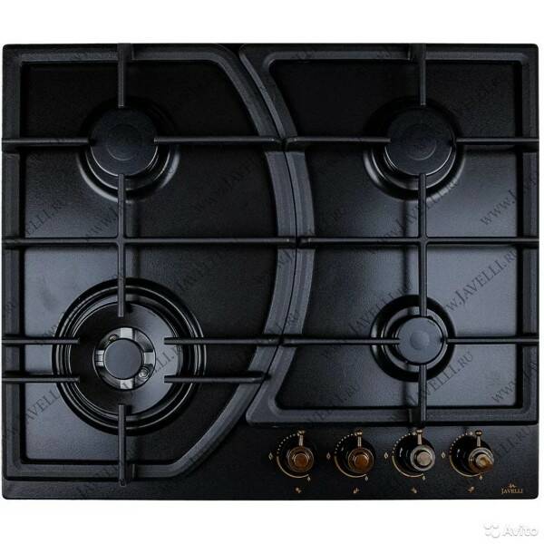 JAVELLI  варочная панель     BH 636 ВG  эмаль,чёрн./брнз  _