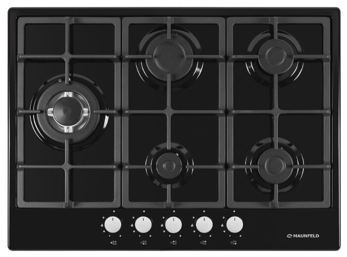 MAUNFELD  варочная панель газовая 70см     EGHE  75.33  CB/G   черная,экспресс