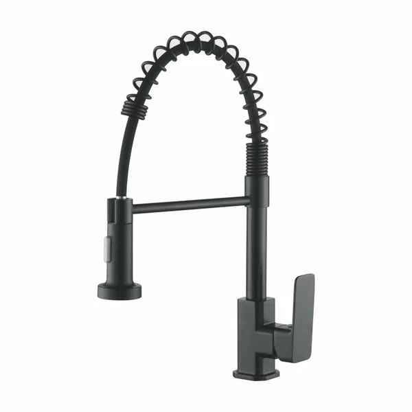 LEDEME   смеситель д\кухни  L 4080 B  черн.             