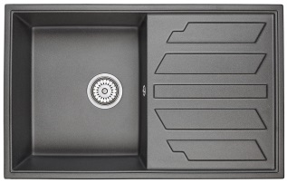 GRANULA   Мойка кварц   GR-8002   чаша+крыло, 790*500  