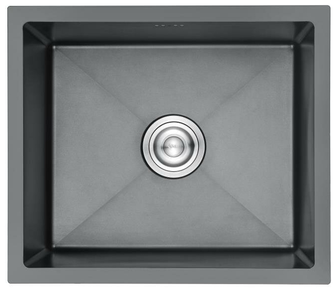 LEDEME  кухонна мойка  RK 35043 B  (500*430)   графит, подстольный   /5