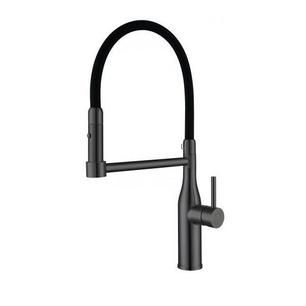 смеситель кухонный   G 4398-51   графит+чёрный       