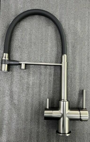 KERN смеситель для кухни 2074 mat gun   +фильтр     