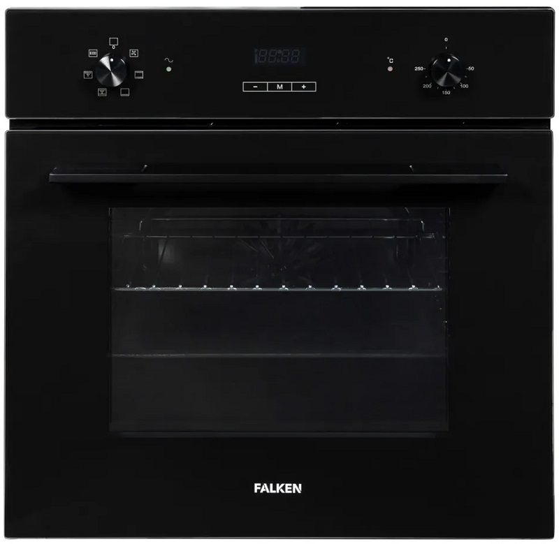 FALKEN  духовой шкаф электрический   EO 6110-2 BLACK GLASS     черн _