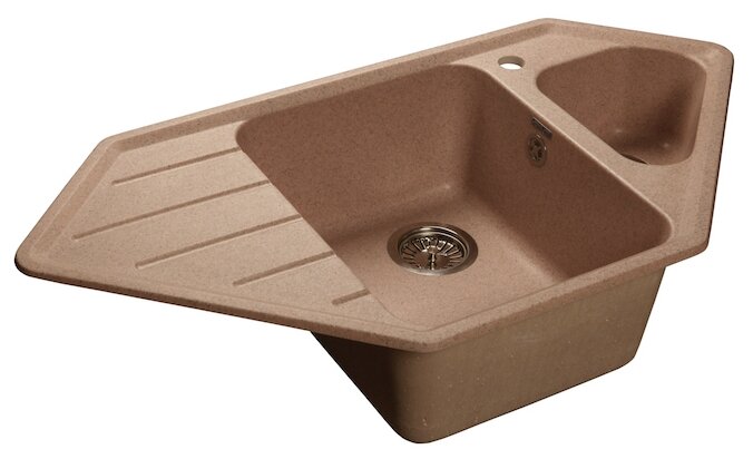 GRANFEST Мойка мрамор CORNER  C--950E угловая 950*500мм      \\\