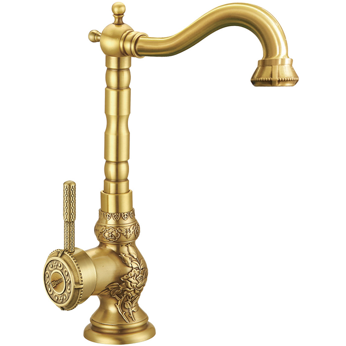 LEDEME   смеситель д\кухни  K 14218  бронза  бок.   /8