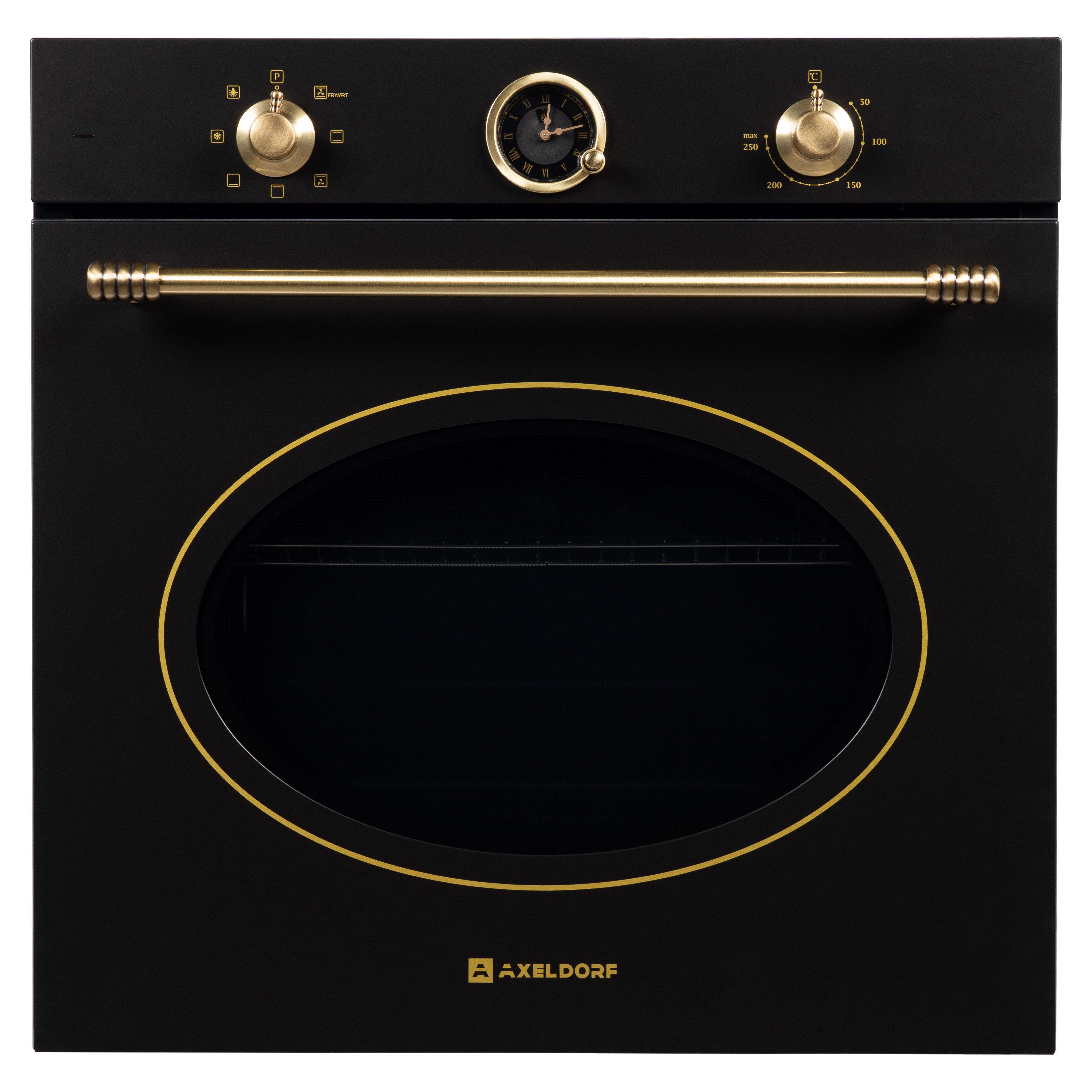 AXELDORF классик духовой шкаф  BN-83-2 RETRO BLACK     черн.,брнз    