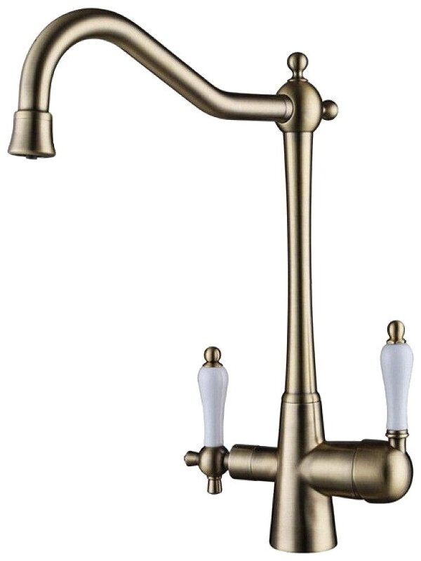 KAISER  смеситель для кухни  Vincent   31844 -3   бронза  +чистая вода          8*       