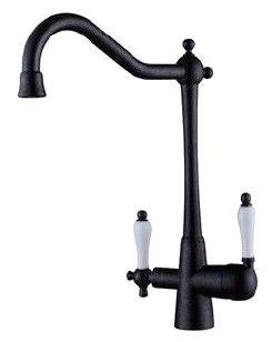 KAISER  смеситель для кухни  Vincent   31844 - 2  черн. мрамор  +чистая вода         8*     