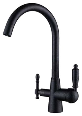 KAISER  смеситель для кухни  Vincent   31744 -2  черн. мрамор   +чистая вода       
