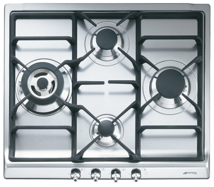 SMEG  варочная панель газовая    SER 60 SGH3    нерж
