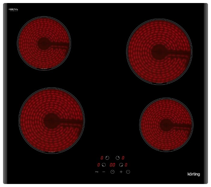 KORTING   варочная панель   cтеклокерамика  электрич   HK 60003 B _