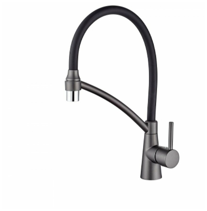 LEDEME   смеситель д\кухни  L 4399 U-2  чёрный+графит   