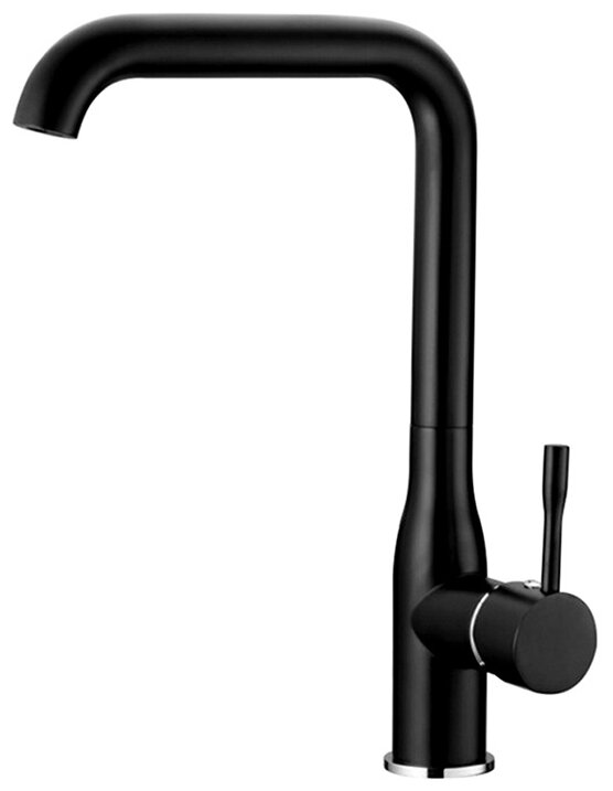 LEDEME   смеситель д\кухни  L 4698 В  чёрный   /10         