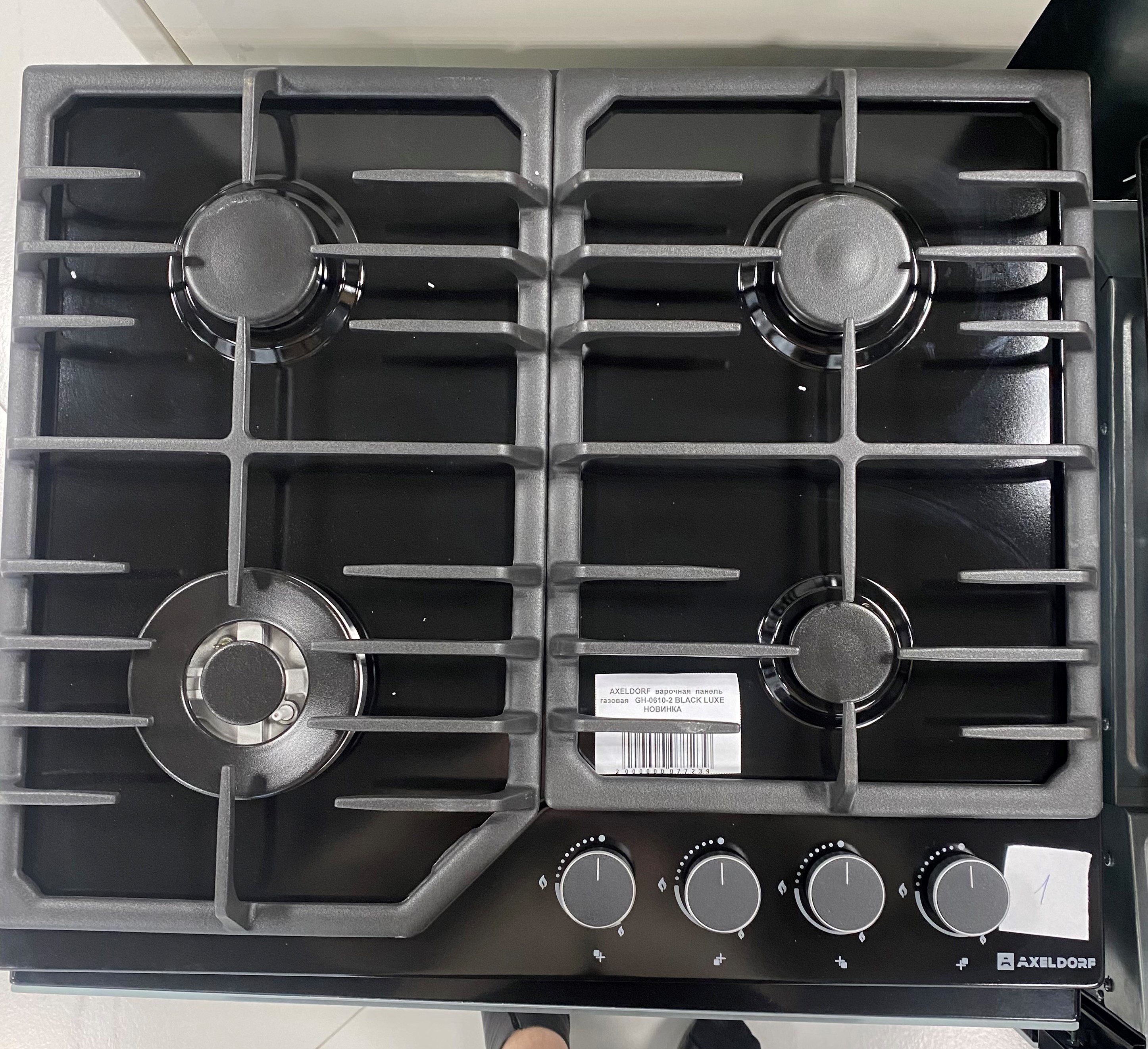 AXELDORF  варочная панель метал. GH-0610-2 BLACK LUXE   черн/черн   