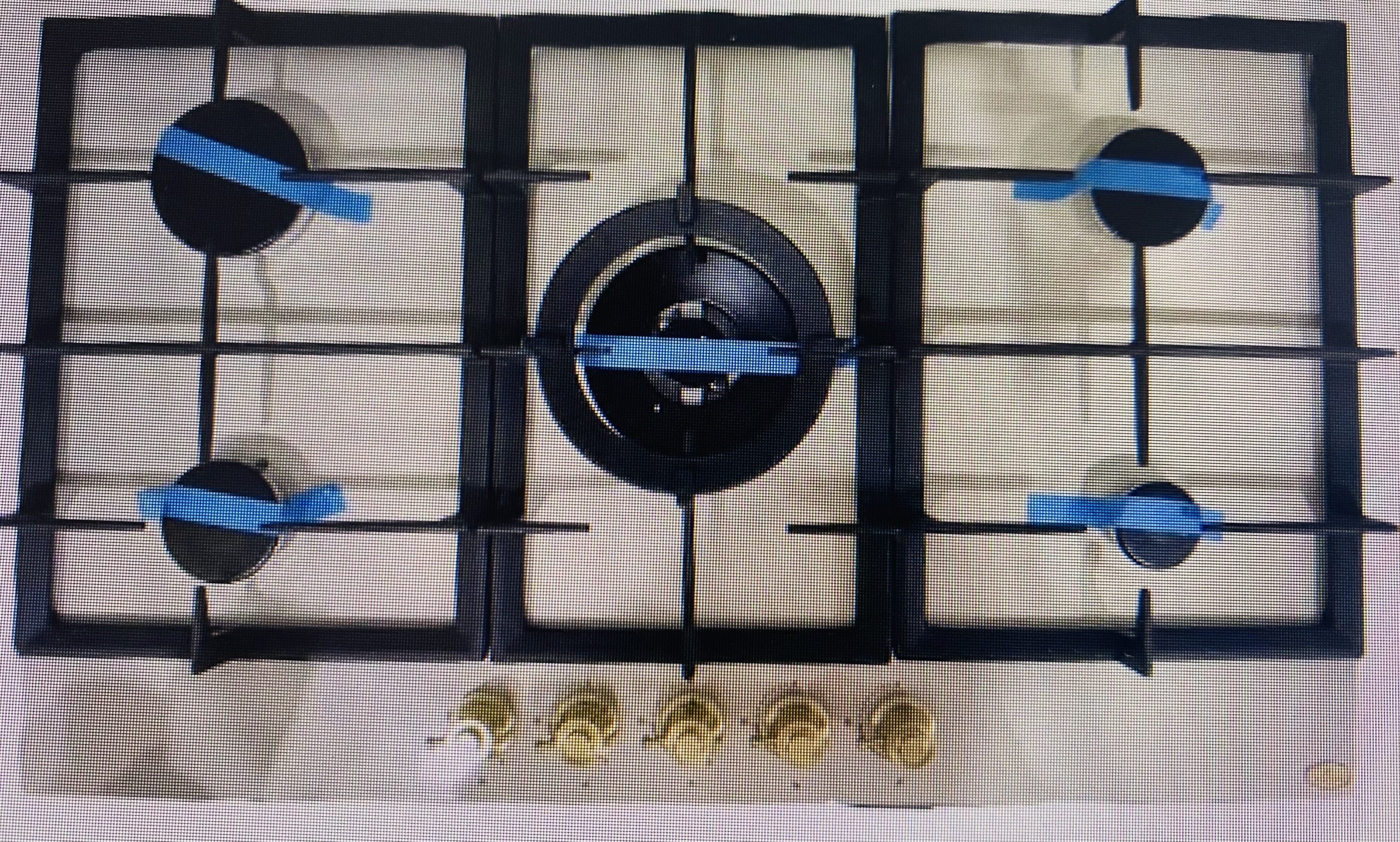 JAVELLI  варочная панель 90см    ST 645 C  эмаль,беж./золото