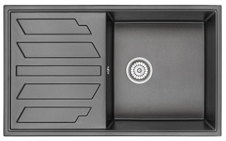 GRANULA   Мойка кварц   GR-8601    чаша+крыло, 860*500  