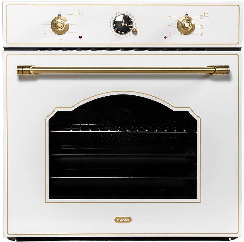 FALKEN  духовой шкаф электрический   бел.брнз EO 6102-3 RETRO WHITE     
