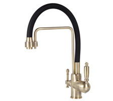 KAISER  смеситель для кухни  Viko   5613    чер./брон.   +чистая вода    