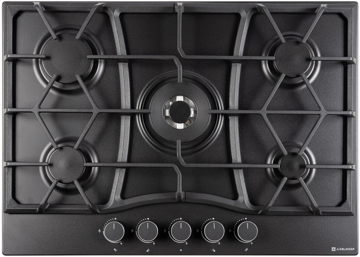 AXELDORF  варочная панель газовая GH-0701-2 BLACK LUXE  черн/черн 70см  