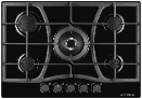 KUPPERSBERG  варочная панель газовая 70см   FG 73 B    черн./стекло     