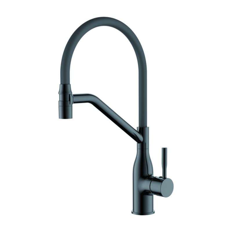 LEDEME   смеситель д\кухни  L 4798D-12  оружейная сталь   /8 