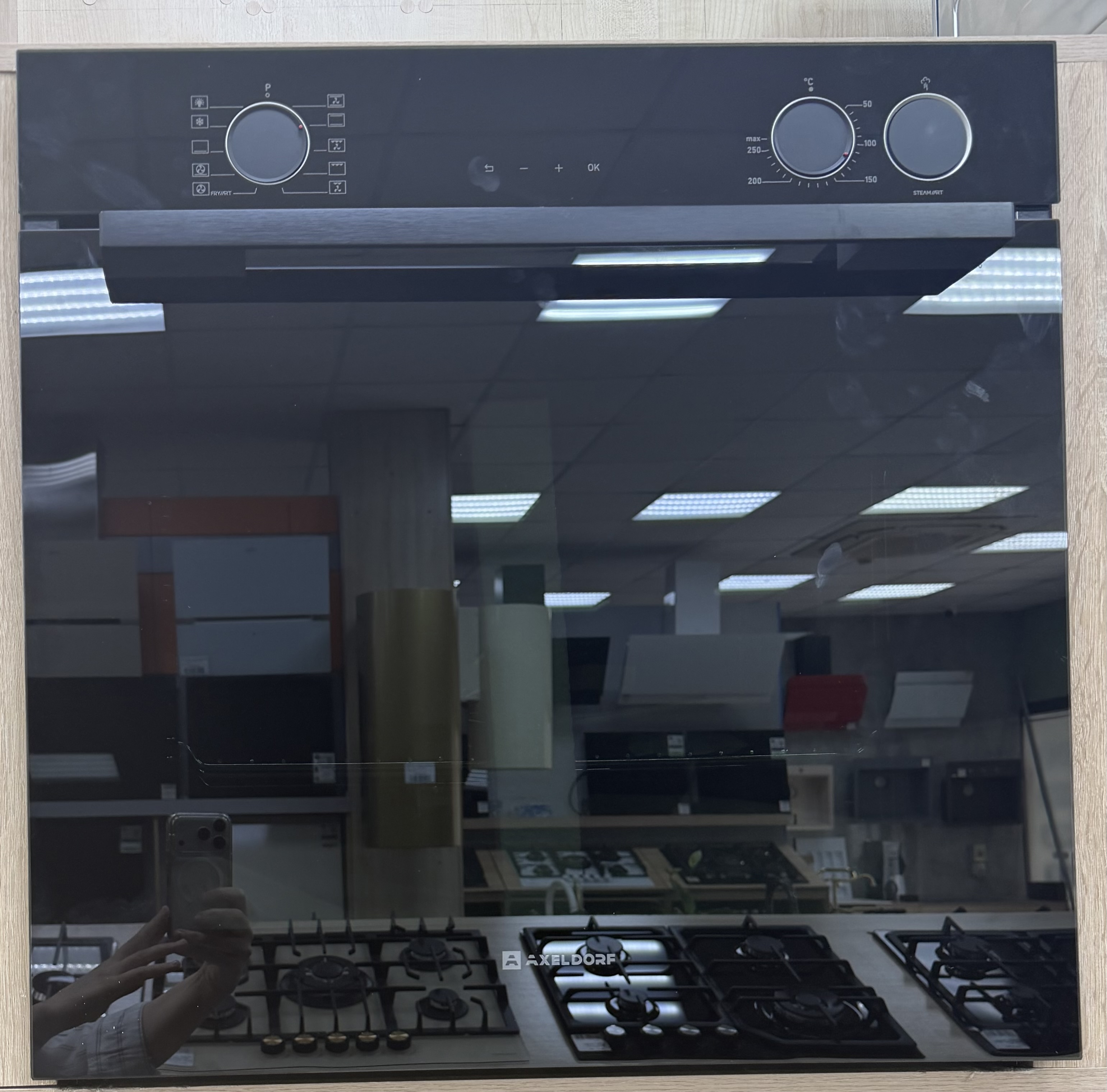 AXELDORF  духовой шкаф электрический   BN-87-2 BLACK LUXE     черная ,стекло